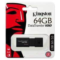 Cle USB Kingston Data Traveler DT100/G3 USB3 64 Go Noir