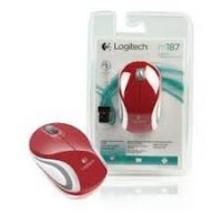 Souris Logitech Wireless Mini  M187 Red
