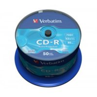 CD-R Verbatim 80Min 52x - Format Cloche de 50 CD (43351)