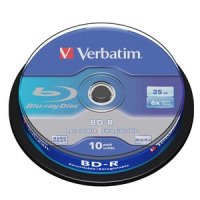 Verbatim Blu-Ray disques Simple Couche - 25 Go - 6x, Spindle de 10