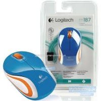 Souris Logitech Wireless Mini  M187 Blue