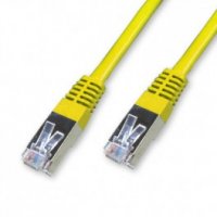 Cordon Cat 6e FTP Jaune - 0,25m